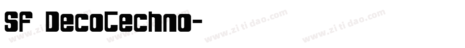 SF DecoTechno字体转换